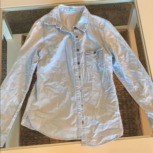 Denim button up